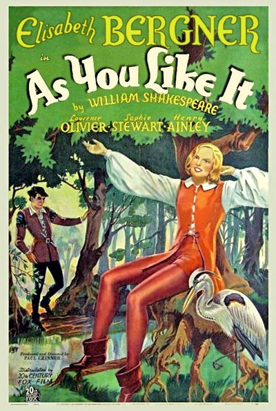 обложка к фильму Как вам это понравится — As You Like It (1936, Великобритания, Комедии, Мировая классика)